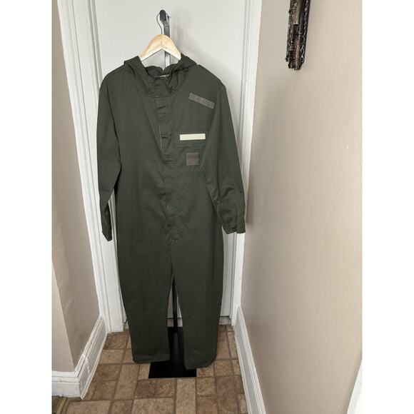 Genuine French Military air force coverall crew cold weather hooded jumpsuit NEW - Picture 2 of 9